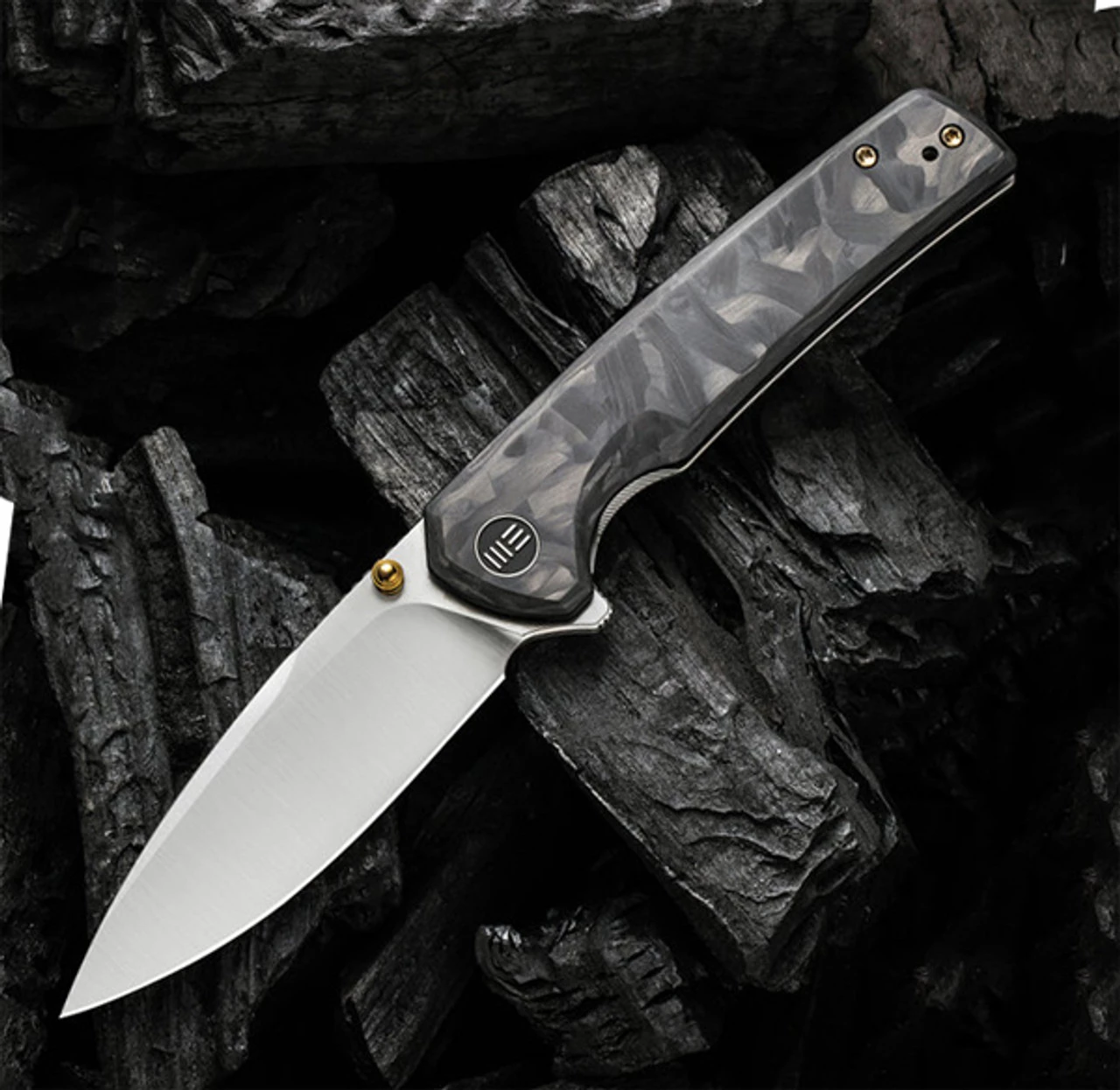 WE Knife Subjugator - Marble CF / Gray Ti (3.5" CPM 20CV Satin) WE21014D-1 3 WE Knife Subjugator - Marble CF / Gray Ti (3.5" CPM 20CV Satin) WE21014D-1