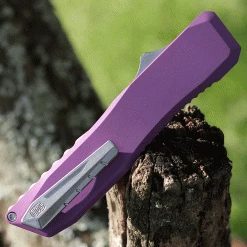 EOS Harpoon OTF Automatic Wild Purple Alum (3.7" CPM-20CV Satin Wharncliffe) HAR-04 -Knives Sales wild purp rzr satin 2 66525.1628107851