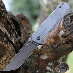 Kansept Foosa Liner Lock - Blk Micarta (3" 154CM Blk SW) X2020T6