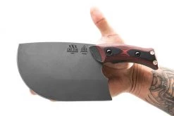 TOPS XXX Dicer DCRX-01, 7" 440C Tumble Finish Plain Blade, Red/Black G-10 Handle 11 TOPS XXX Dicer DCRX-01, 7" 440C Tumble Finish Plain Blade, Red/Black G-10 Handle -Knives Sales xxxdicer 7 12405.1584714751